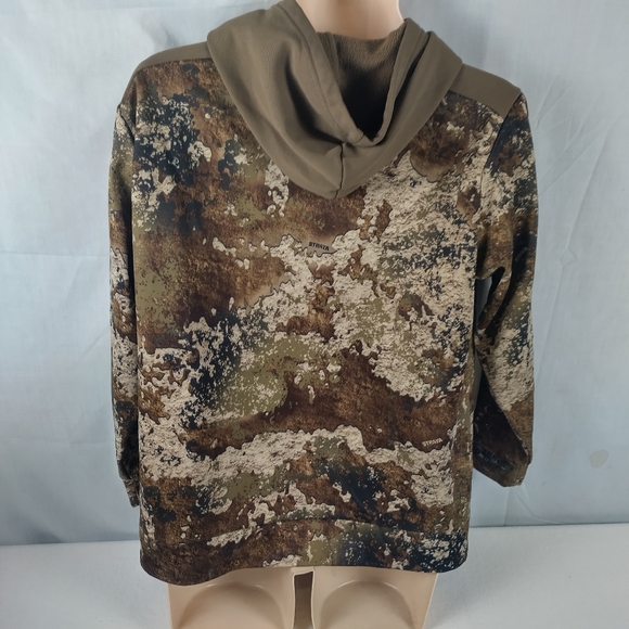 she outdoor apparel Women's Size Large Camo Fleece Hoodie Woods Thermal Hunting - Picture 8 of 12